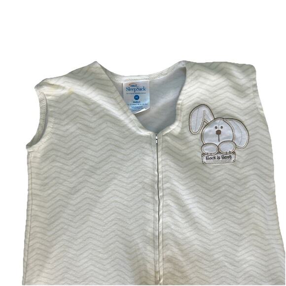 Halo Sleepsack Size Medium 6-12 Months (16-24 Lbs) Unisex White Tan - Picture 2 of 5